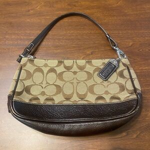 Coach Vintage Classic Brown Demi Monogram Mini Purse